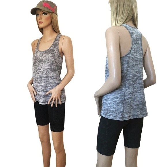 Zella Snow Wash Bike Shorts & Racerback Tank Top Set Fitness Yoga Workout NWOT - Picture 1 of 16